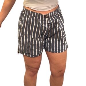 Navy Striped Boxer Shorts